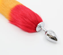 Load image into Gallery viewer, Love In Leather - Fox Tail Metal Butt-Plug - Pride Edition