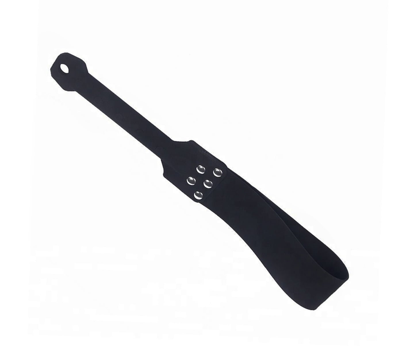 Silicone Slapper Paddle with Stud Details - Black - divasdenau