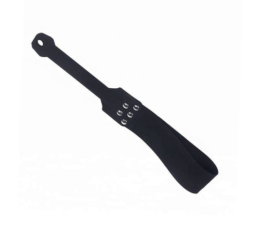 Silicone Slapper Paddle with Stud Details - Black - divasdenau