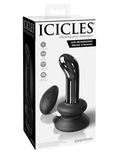Icicles - No. 84 Vibrating Glass Massager with Remote