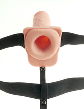 Load image into Gallery viewer, Fetish Fantasy Series - Vibrating Hollow Strap-On with Balls - 7&quot; - Flesh