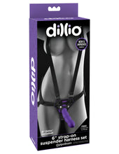 Load image into Gallery viewer, Dillio - 6" Strap-On Harness Set - Purple