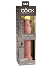 Load image into Gallery viewer, King Cock Elite - Vibrating Dual Density Silicone Cock with Remote - 9"