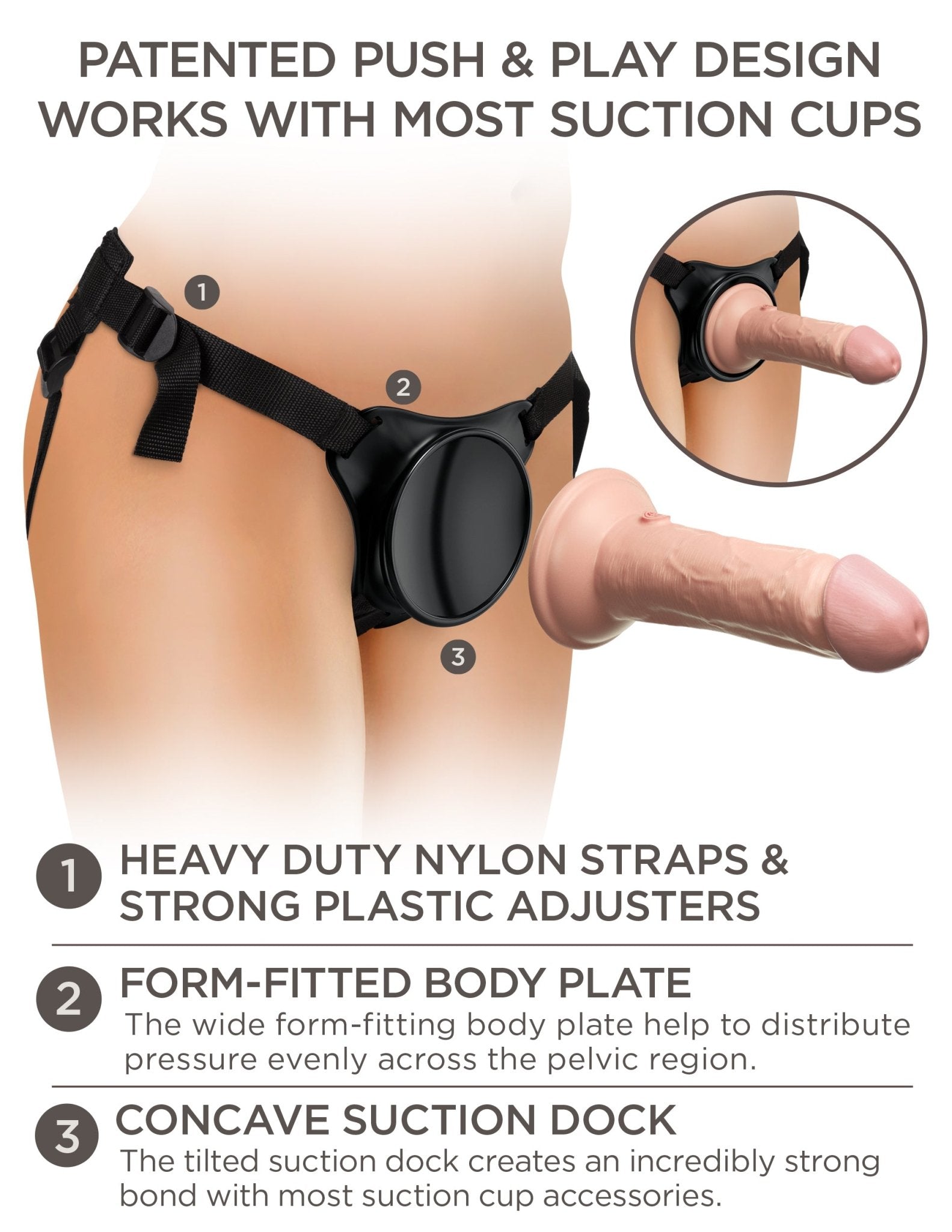 King Cock Elite - Beginner's Silicone Body Dock Kit 6" - divasdenau