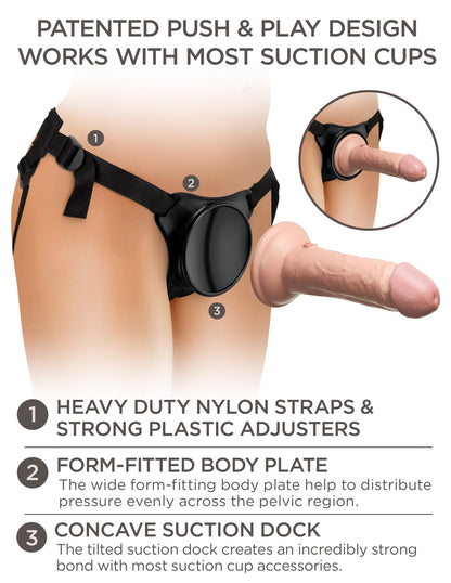 King Cock Elite - Beginner's Silicone Body Dock Kit 6" - divasdenau