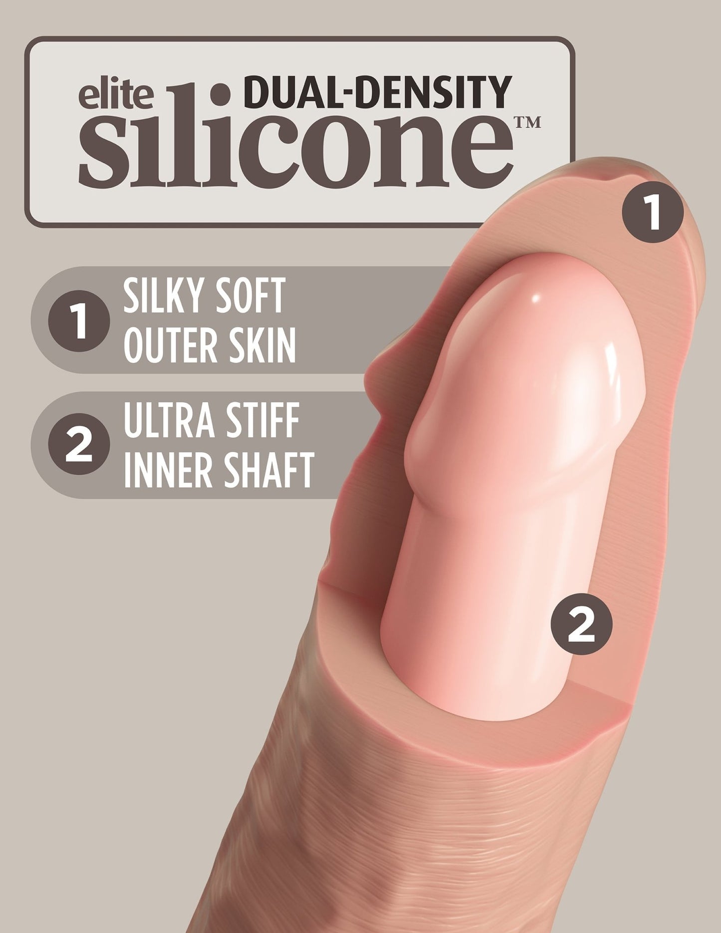 King Cock Elite - Beginner's Silicone Body Dock Kit 6" - divasdenau