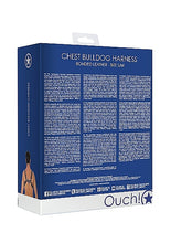 Load image into Gallery viewer, Ouch! - Bulldog Bonded Leather Chest Harness - S/M