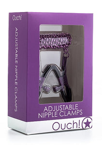 Ouch! - Adjustable Nipple Clamps - Purple