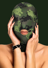 Load image into Gallery viewer, Ouch! - Mask with Mouth Opening - Army Theme